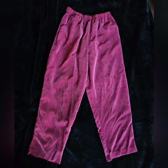 Red Corduroy Pants size Medium from BonWorth - Picture 1 of 3